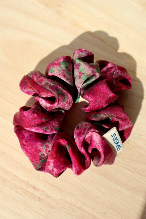 Cherry Blossom Bold Classic Silk Scrunchie