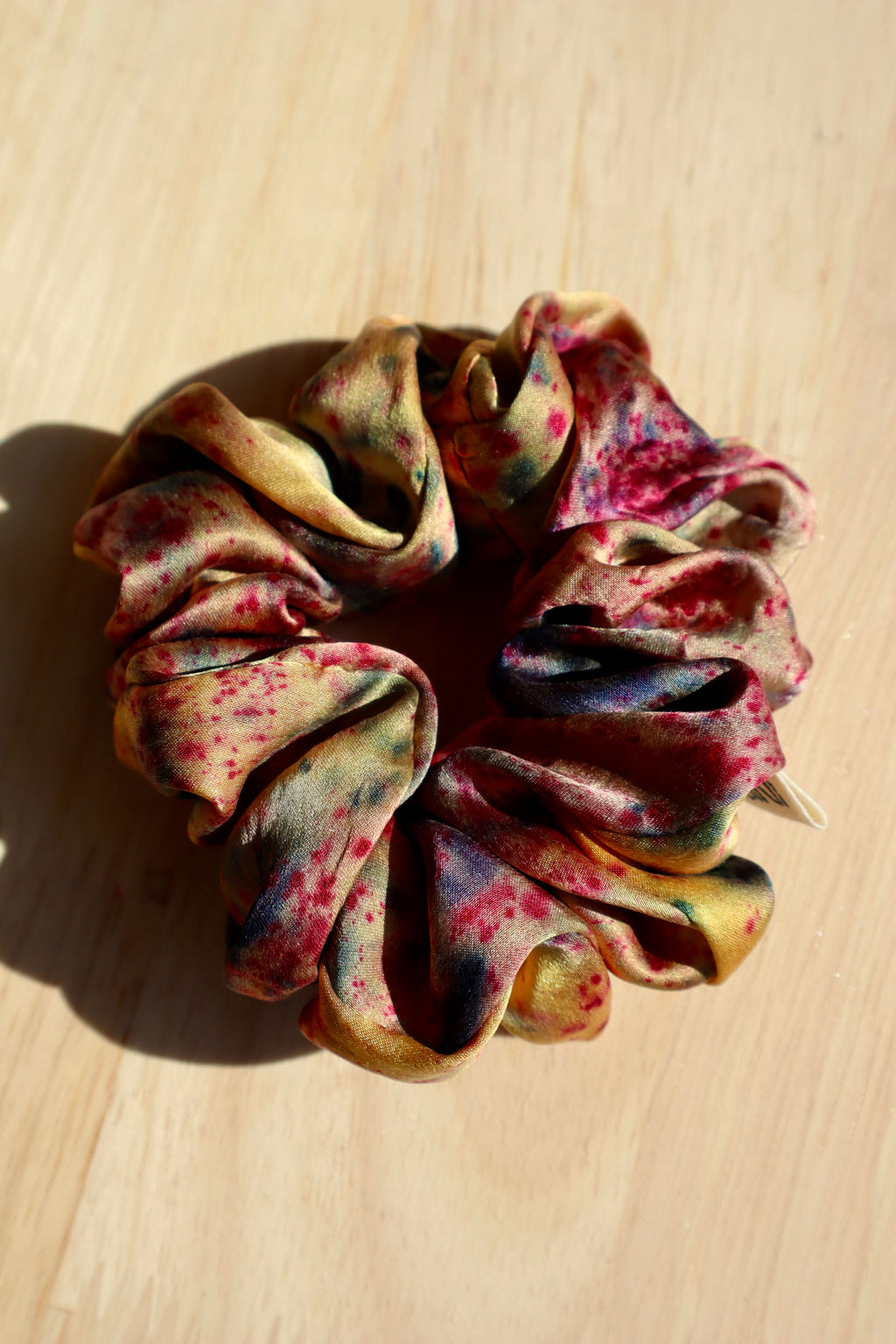Blossoms Medium Silk Scrunchie