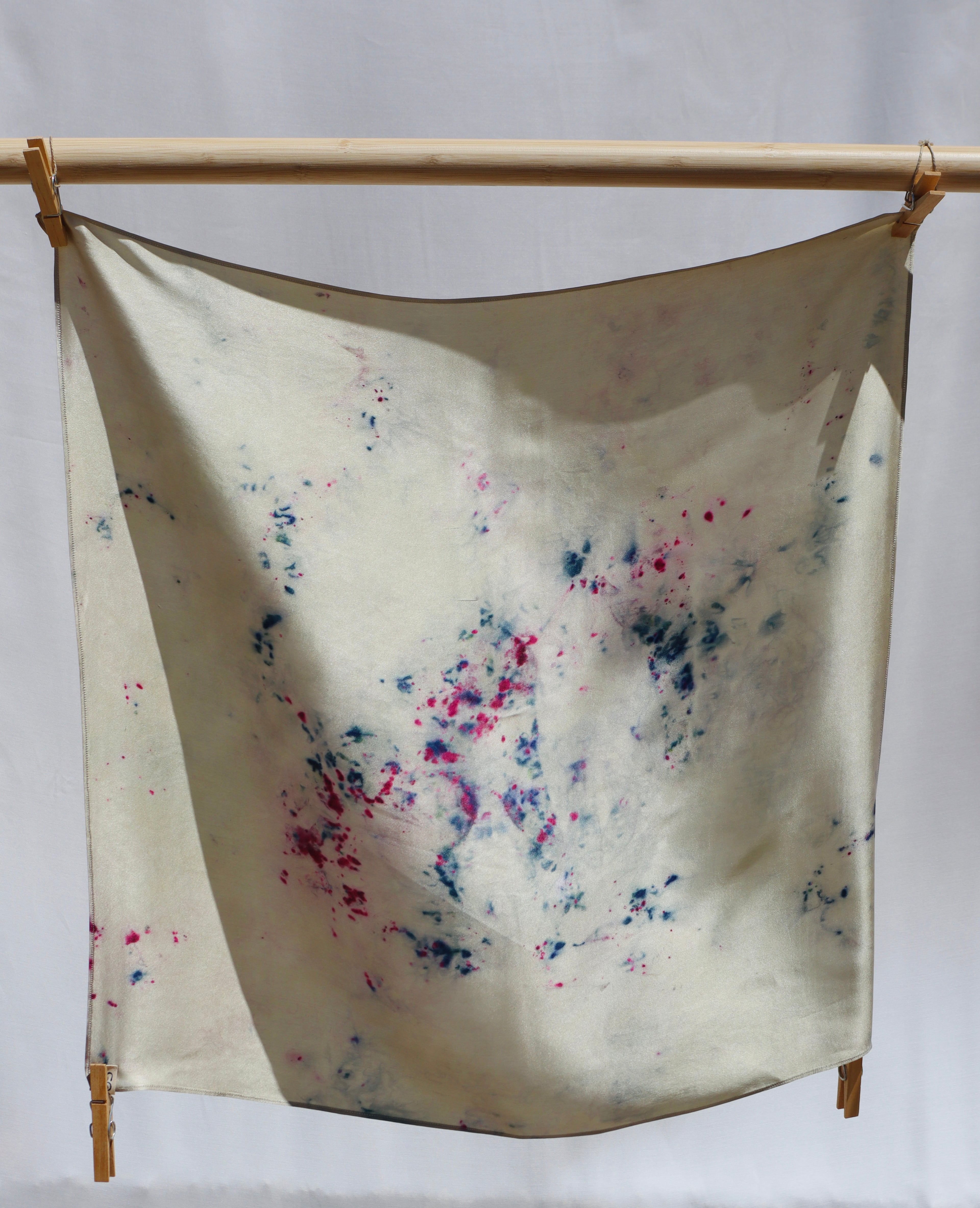 Dripped Classic Silk Scarf