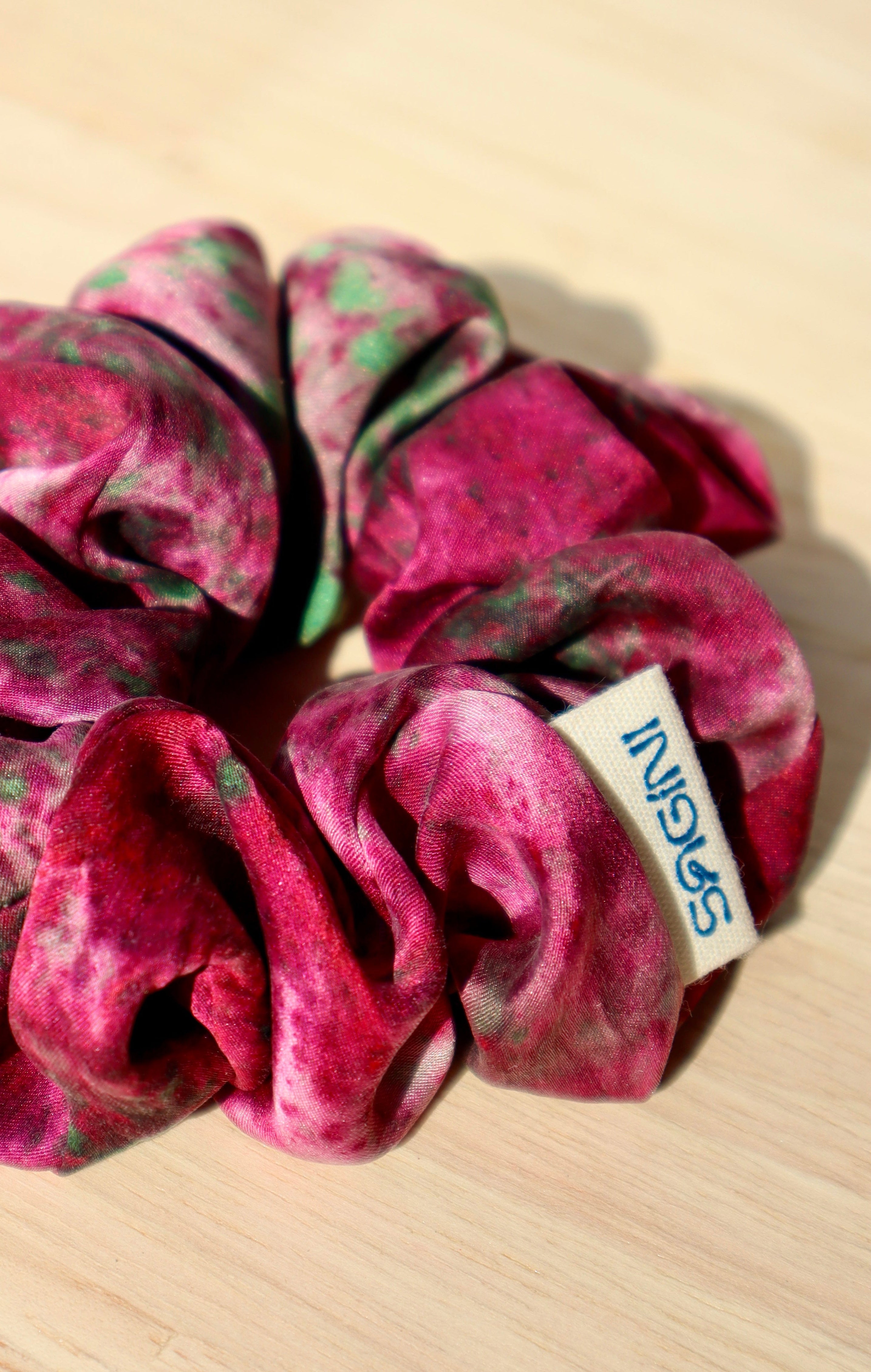 Cherry Blossom Bold Classic Silk Scrunchie